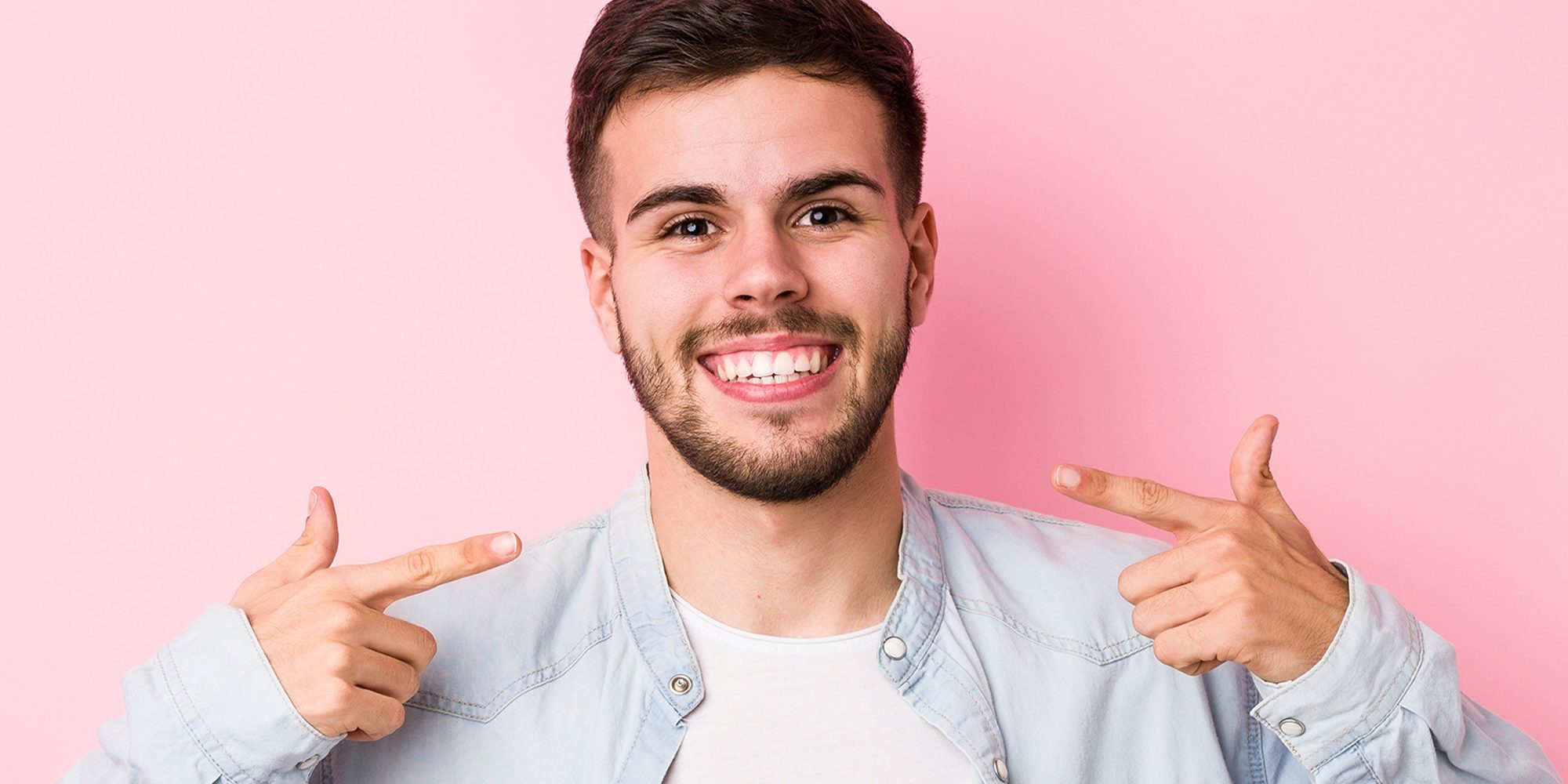 Close up Process Implants teeth health care on white background.
