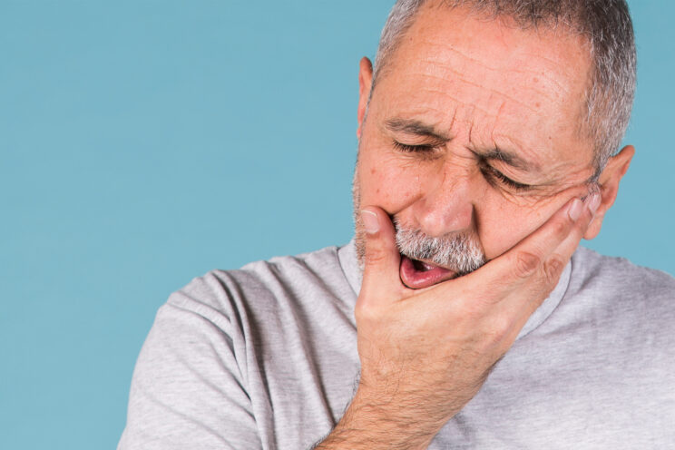 Close up Process Implants teeth health care on white background.