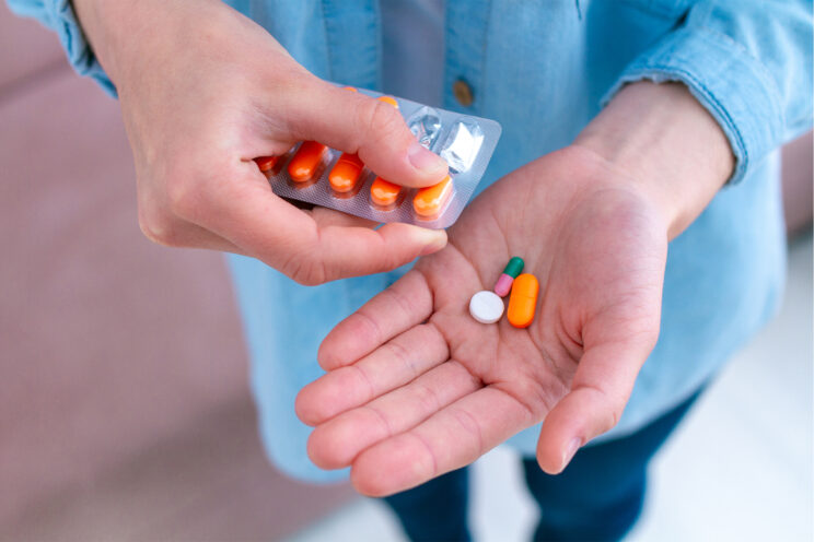 Close up Process Implants teeth health care on white background.